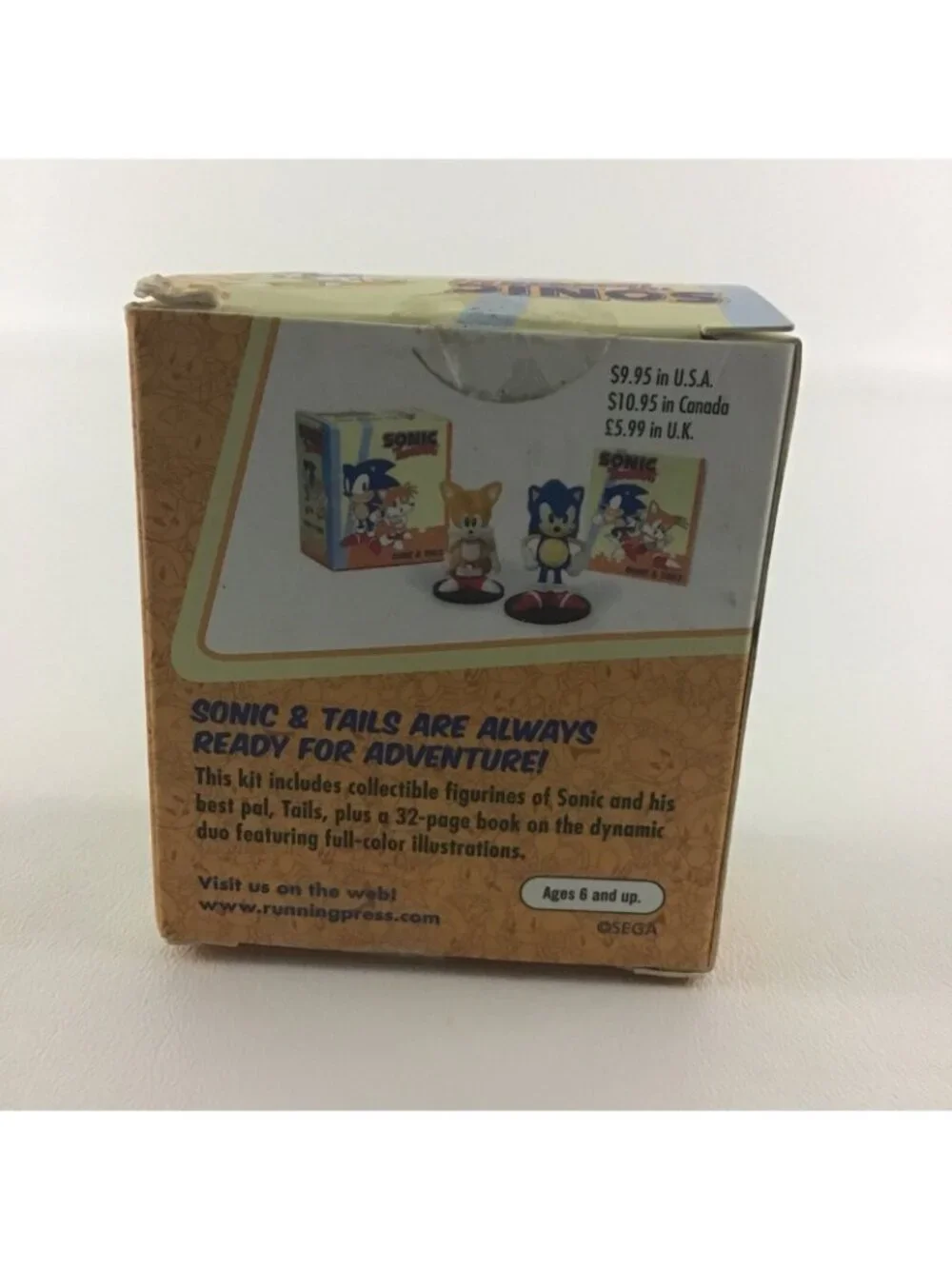 Sonic The Hedgehog Collectible Figures Tails Running Press Mini Book New 2008